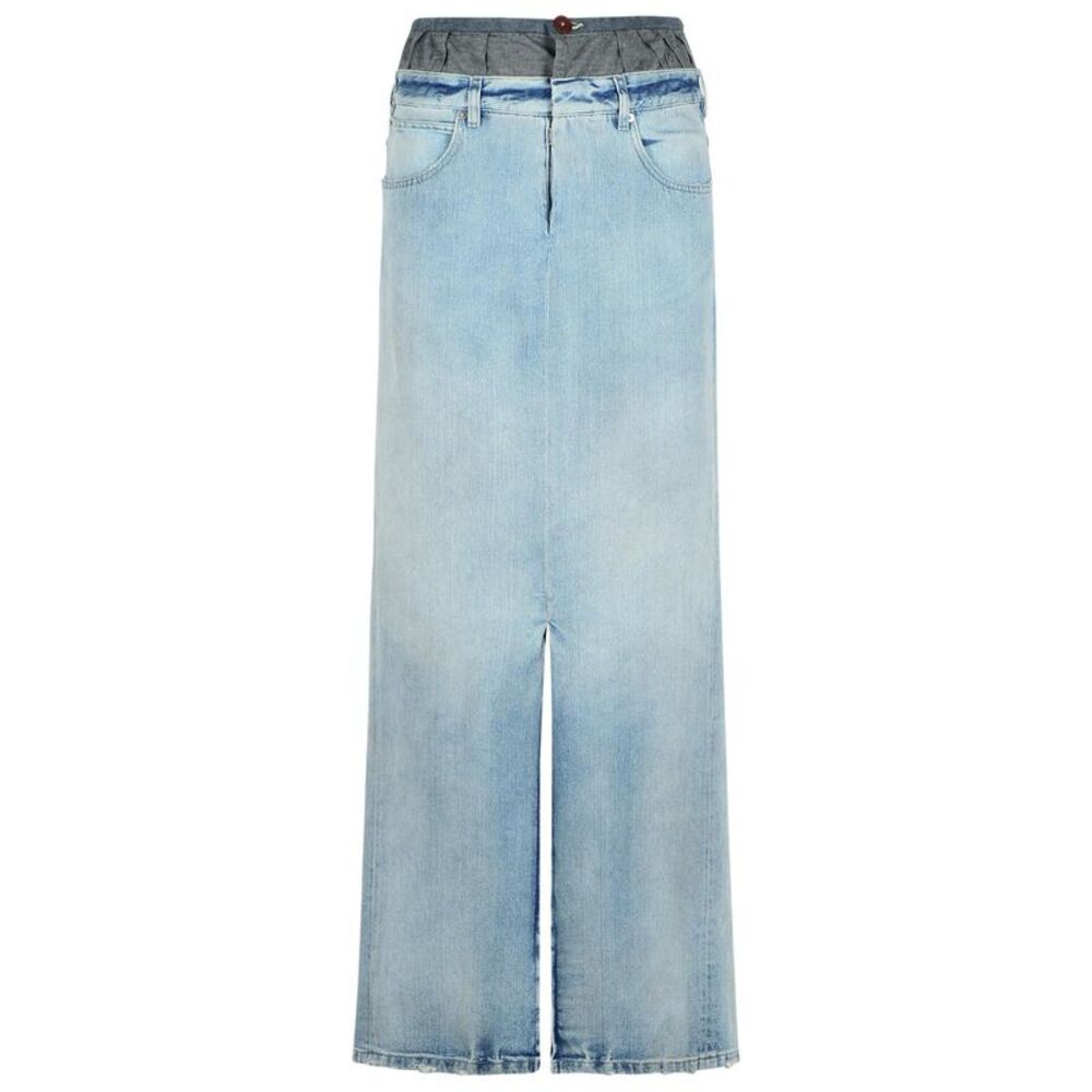 Maison Margiela Blue Denim Skirt Women